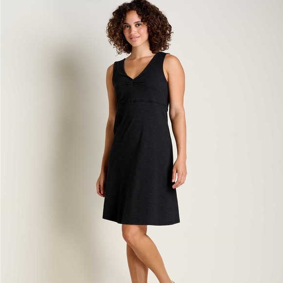 Toad & CO | Rosemarie Sleeveless Dress size XS in Black - Picture 1 of 3